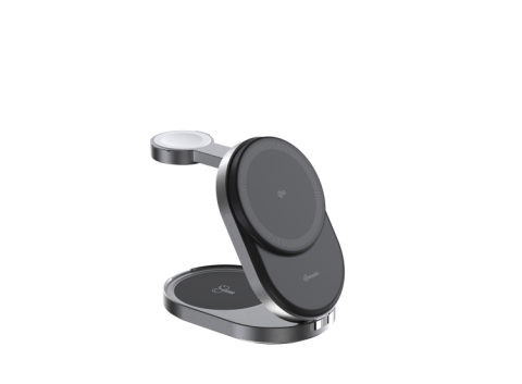 Foldable 3-in-1 Qi2/Qi2.2 Wireless Charger